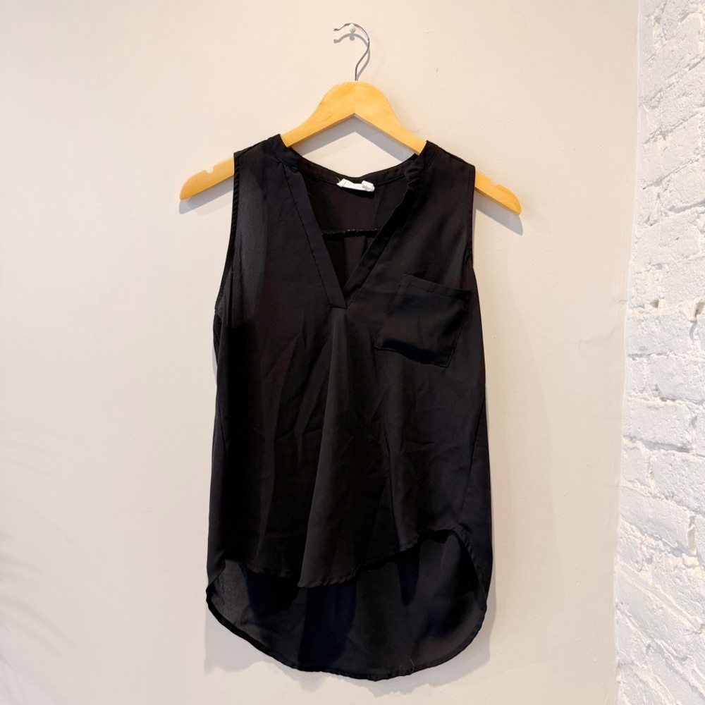Lush Sheer Black Blouse